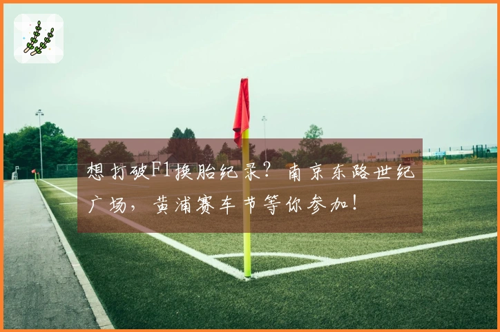 想打破F1换胎纪录？南京东路世纪广场，黄浦赛车节等你参加！